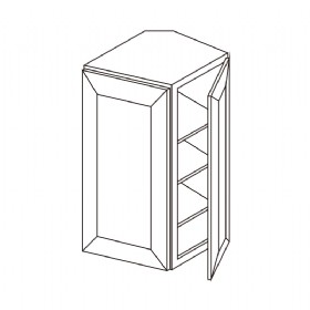 42" HIGH Wall End Corner Cabinet